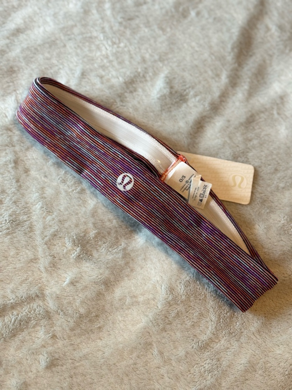lululemon athletica Purple Multi-Stripe Performance Headband